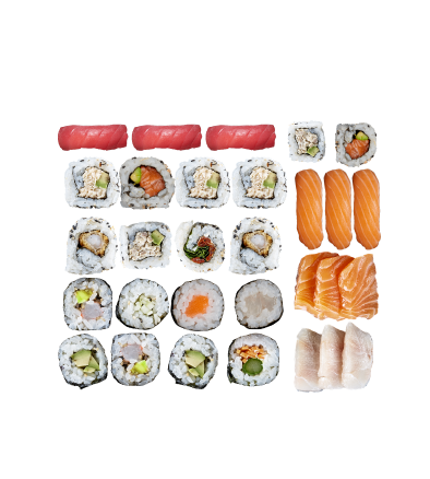 mini party sushi sashimi
